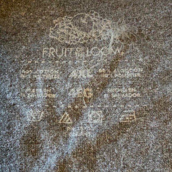 Fruit of the Loom Gray Oversized Sleeveless Muscle Tee - Picture 3 of 3